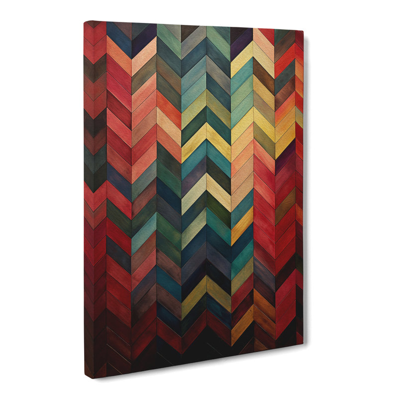 Chevrons Victorian No.2 - Print, 60cm H x 40cm W x 3cm D