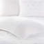 Ensemble d'édredon ultra doux en microfibre à imprimé métallique blanc / or 3 pièces