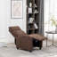 Arm Push Recliner Fabric Armchair