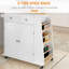 Solid Wood Top Kitchen Cart