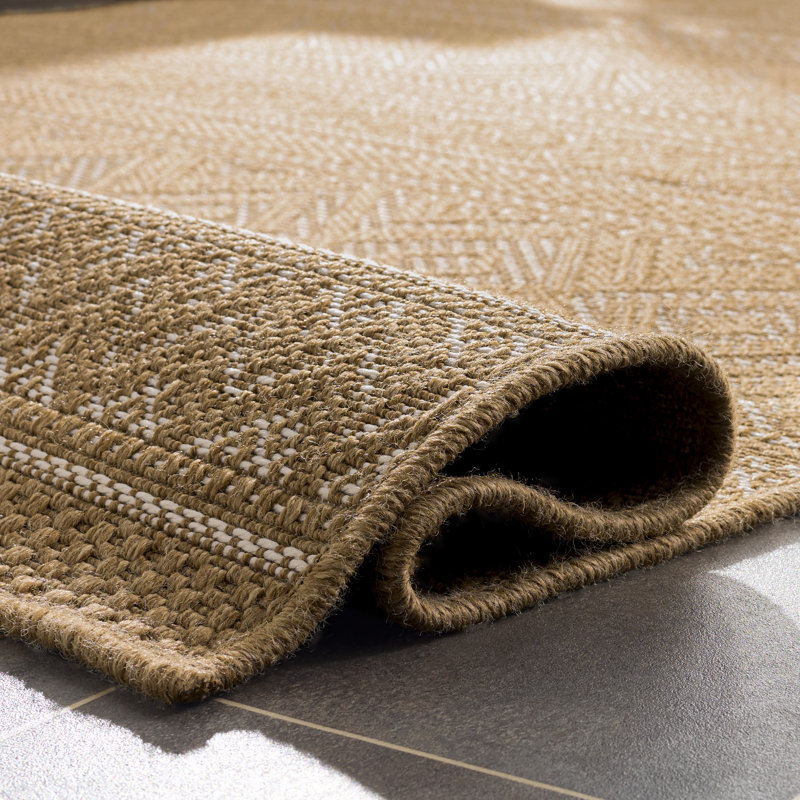 Sisal Performance 800 Performance Geometric Shapes Indoor Rug, Rectangle 5'3" x 7'6"