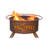 Collegiate Series 16" H x 30" W Steel Outdoor Fire Pit with Lid-15529980