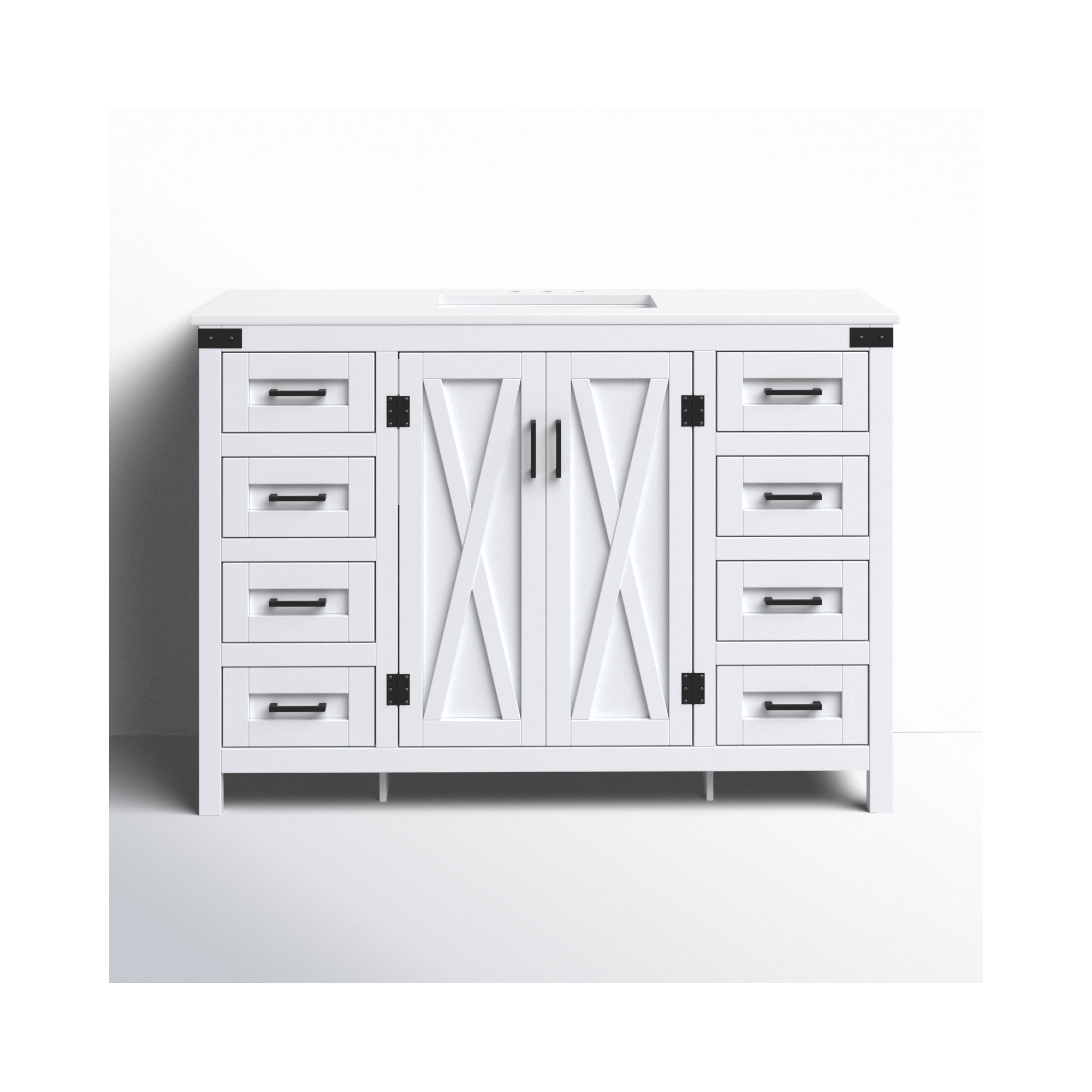 Slayton 48'' Single Bathroom Vanity, White
