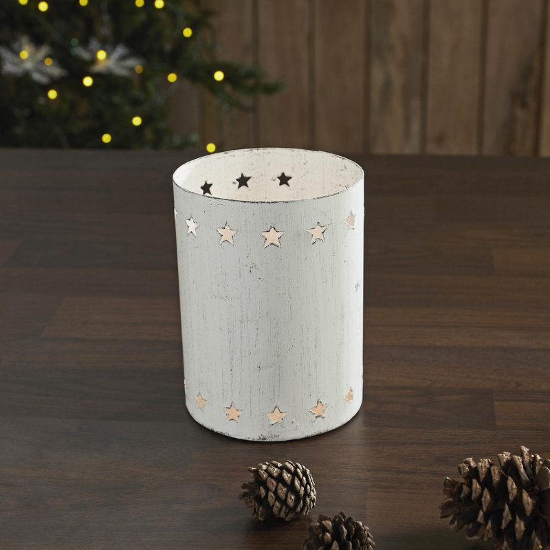 Porte-bougie Festive Finds, H 6 po x l 4,25 po x P 4,25 po
