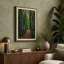 Path Through the Forest Scandinavian 1 Piece Wrapped Canvas Wall Art-173955826-173955825