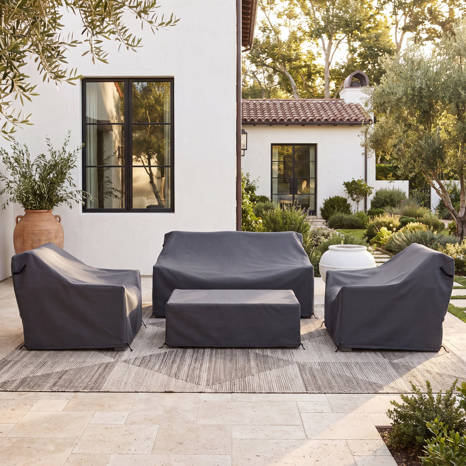 Donnie 4-Piece Outdoor Conversation Set Cover