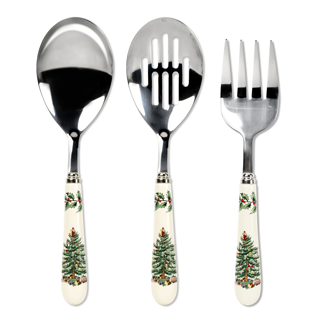 Spode Christmas Tree 3-Pc Cutlery St Spode