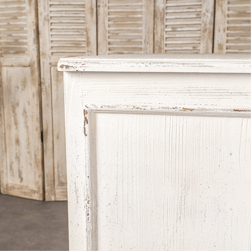 3 armoires pour le salon, finition antique, armoire en bois de pin massif, rangement à 3 tiroirs