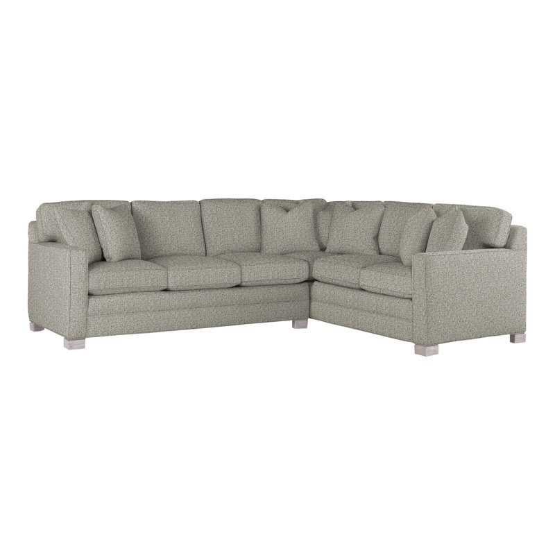 Hillcrest Upholstered L-Shaped Sectional Reversible, Tuck Graphite, Dove Gray