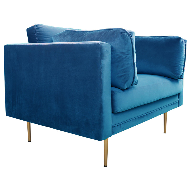 Caden Upholstered Armchair, Blue