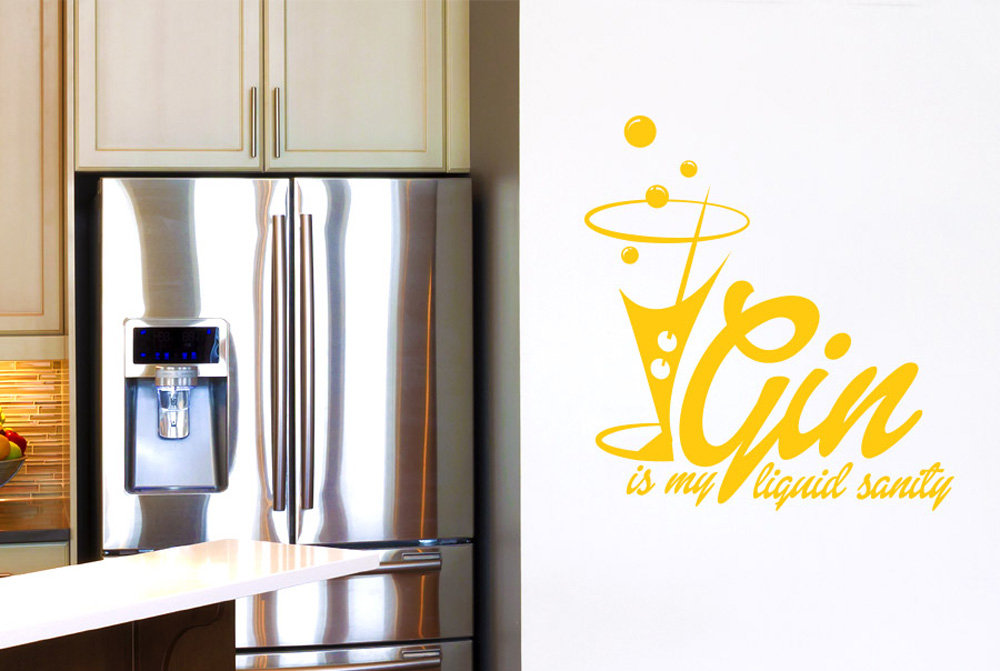 Gin Is My Liquid Sanity Wall Sticker
