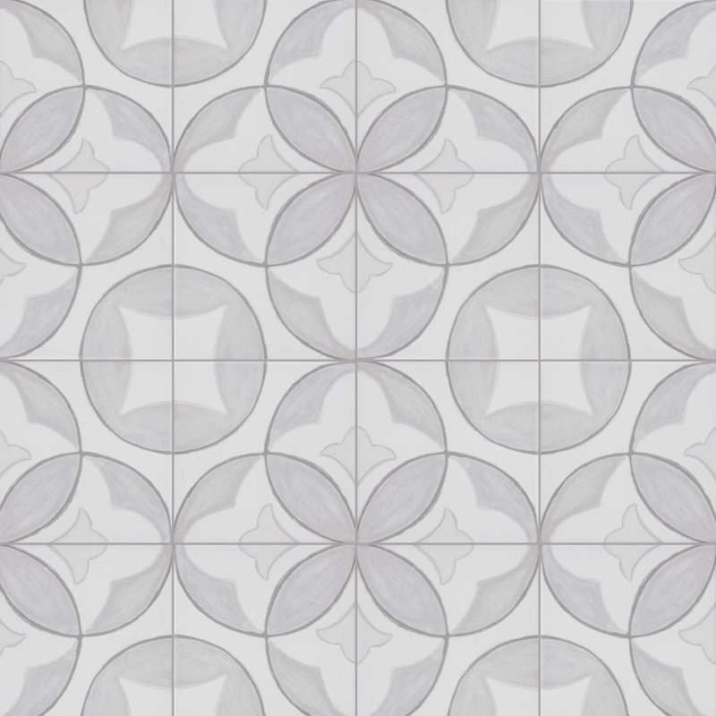 Carreau de porcelaine Santorini Memory 6X6, Gris