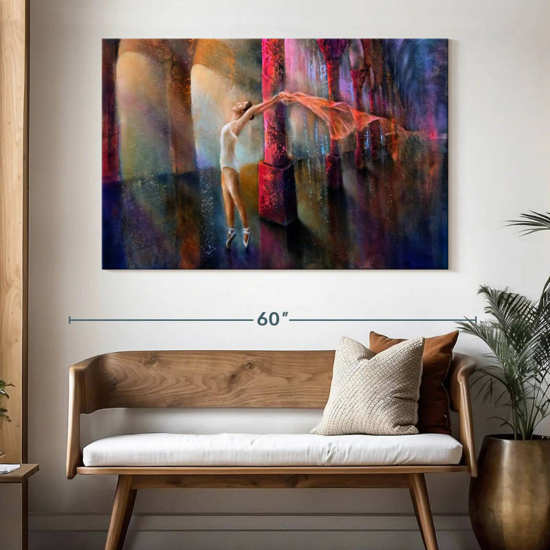 Enn Seagull And Dancer, 34" H x 51" W