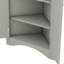Armoire de rangement autoportante triangulaire pour la salle de bain, avec tablettes réglables, idéale pour la cuisine à domicile-11174592