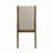 Upholstered Soft Neutral Fabric Wooden Dining Chairs