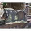 Drap-housse et coussin décoratif Ambesonne Outhouse, brun foncé et vert