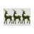 Moss Reindeer Rectangle Tabletop Set