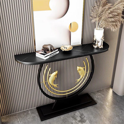 Console moderne en pierre frittée simple