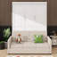 Lit escamotable Murphy avec conception murale et coussin confortable-413840312-423706682