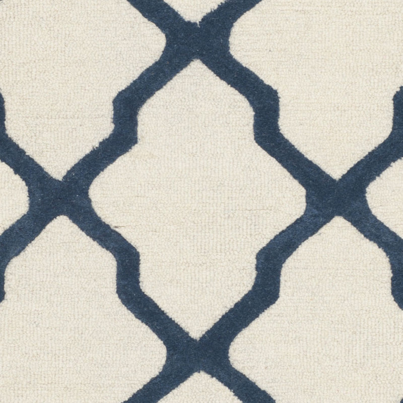 Darbonne Geometric Wool Hand Woven Area Rug, Rectangle 91 x 152cm
