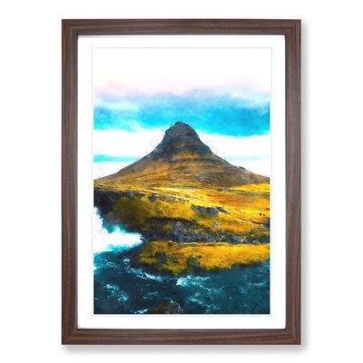 Kirkjufell Mountain in Snaefellsnes Iceland - Framed Print