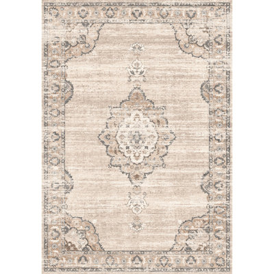 Tapis à motif médaillon 2 pi x 3 pi