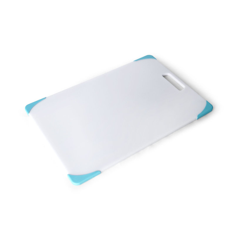 Farberware Plastic Poly Cutting Board, Aqua Sky, 12" W x 18" L