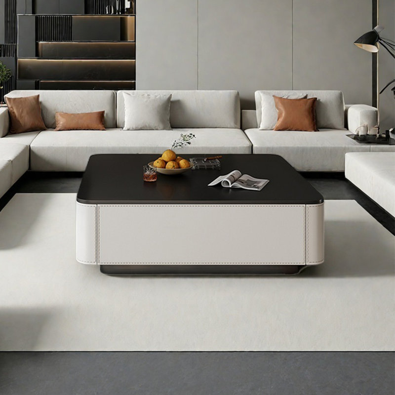 Table basse italienne, H 13,8 po x L 27,6 po x l 27,6 po