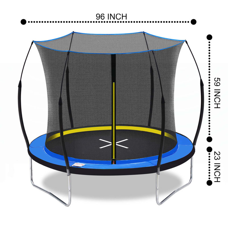 Trampoline polyvalent avec caractéristiques de sécurité avancées et matériaux durables