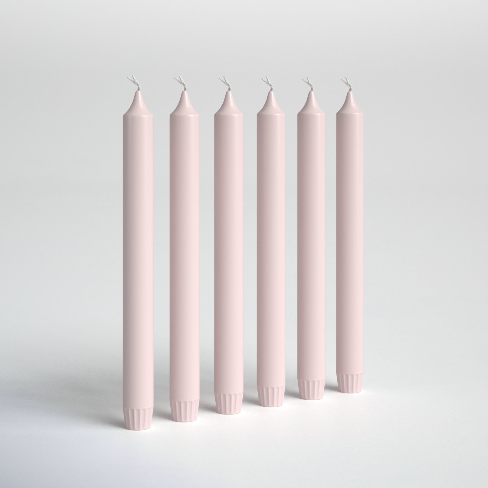 Unscented Taper Candle, Pink