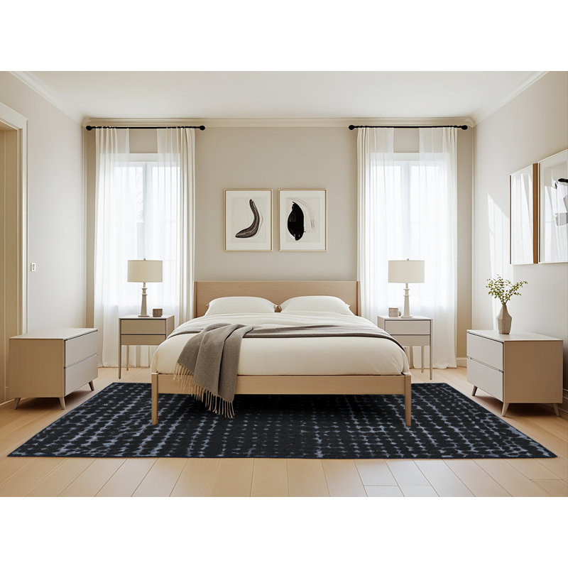 Ercwkff Abstract Indoor Rug, Rectangle 5' x 8'