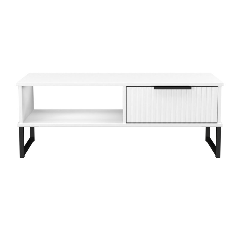 Takirra Coffee Table with Storage, White