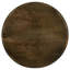 3 tables gigognes: dessus en bois de manguier et tables à armature en bronze industriel - finition fer