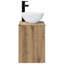 Single Bathroom Vanity with Ceramic Basin-264747380