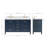 Cambridge 60.25'' Double Bathroom Vanity with Carrara Quartz Top-1431290257