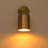 1 - Light Adjustable Armed Dome Cylinder Brass Wall Sconce