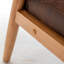 Fauteuil de style moderne Mid-Century de 25,38 po de largeur, brun-429749295