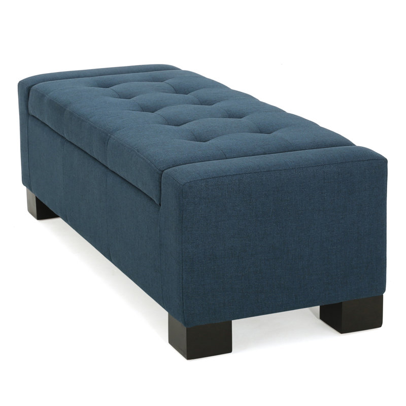 GUERNSEY OTTOMAN, Navy Blue