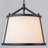 3-Light Modern Classic Fabric Linear Pendant Light-723575779