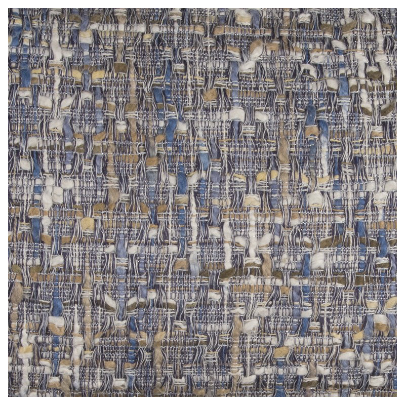 Coussin lombaire texturé bleu gris métallique