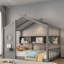 Lit sur pied avec tablettes de rangement-876018881-876018887