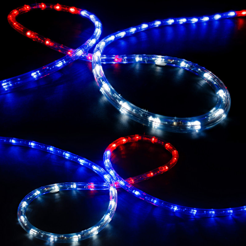 Cordon lumineux à DEL, Multi-couleur, H 0,375 po x l 600 po x P 0,375 po, 576