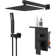 10-inch Dual Function Complete Shower System with Rough in-Valve