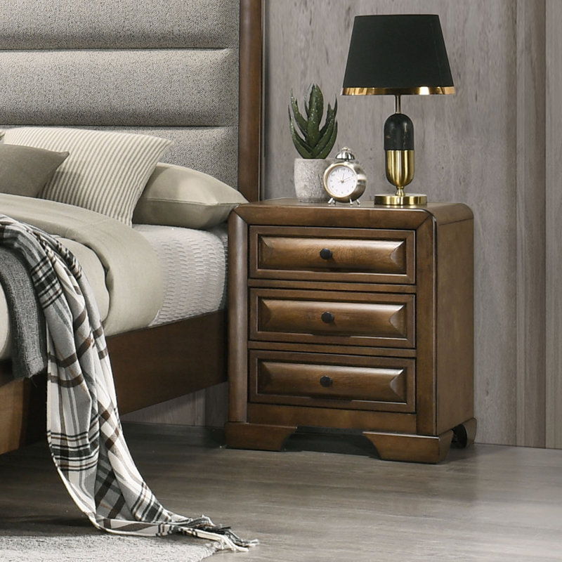 Fayann 3-Drawer Nightstand