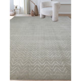 Hand Knotted Area Rug in Clay