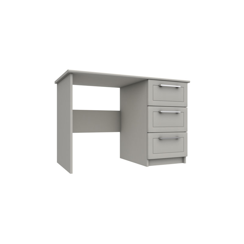 Allenna Dressing Table, Light Grey Gloss