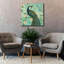 «Peacock Arbor VI Blue» par Sue Schlabach, estampe numérique sur toile-1362951802