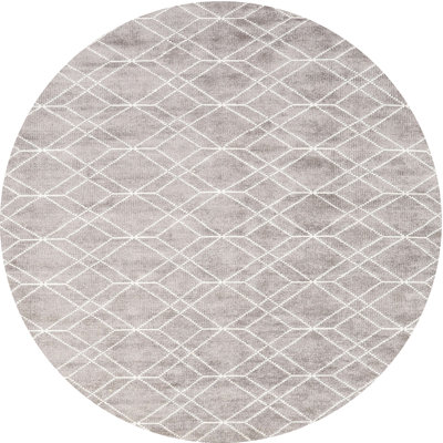 Tapis gris/zone blanche contemporaine