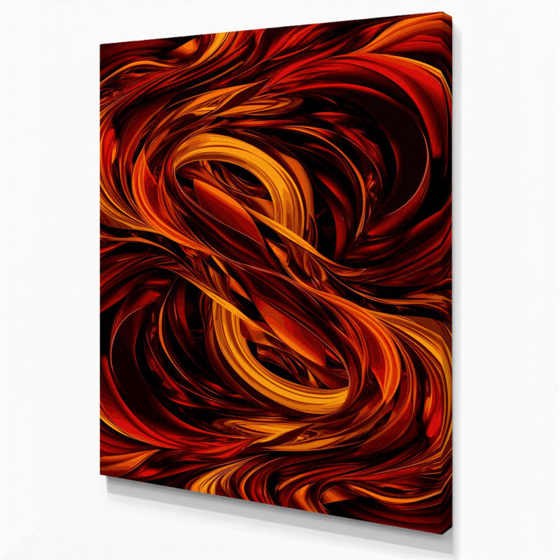 Art numérique sur toile, abstraction numérique 3, H 24 po x l 36 po