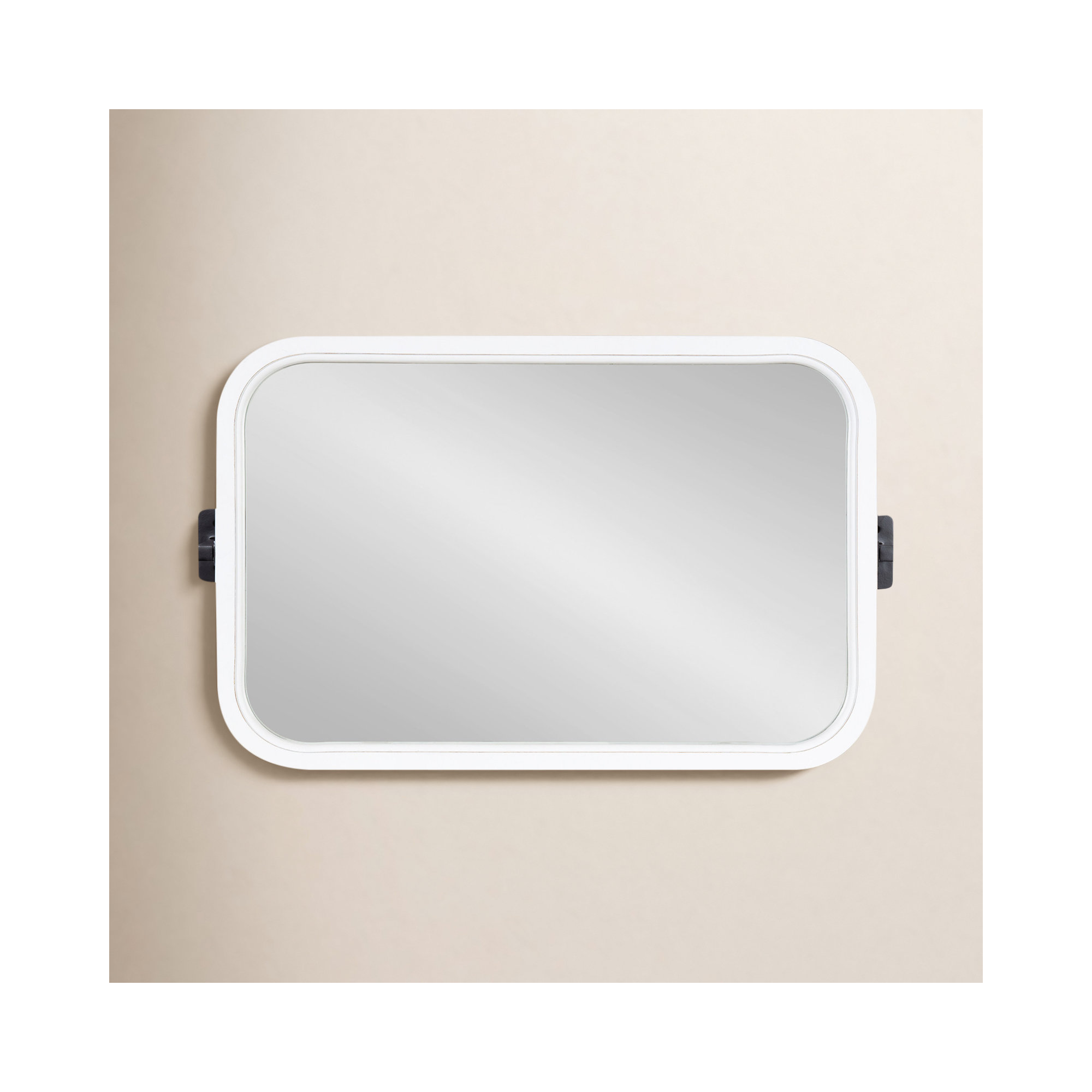 Collin Solid Wood Mirror, 20" x 30", White